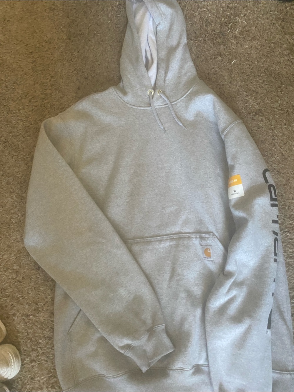 Carhartt Gray Pullover Hooded Sweatshirt